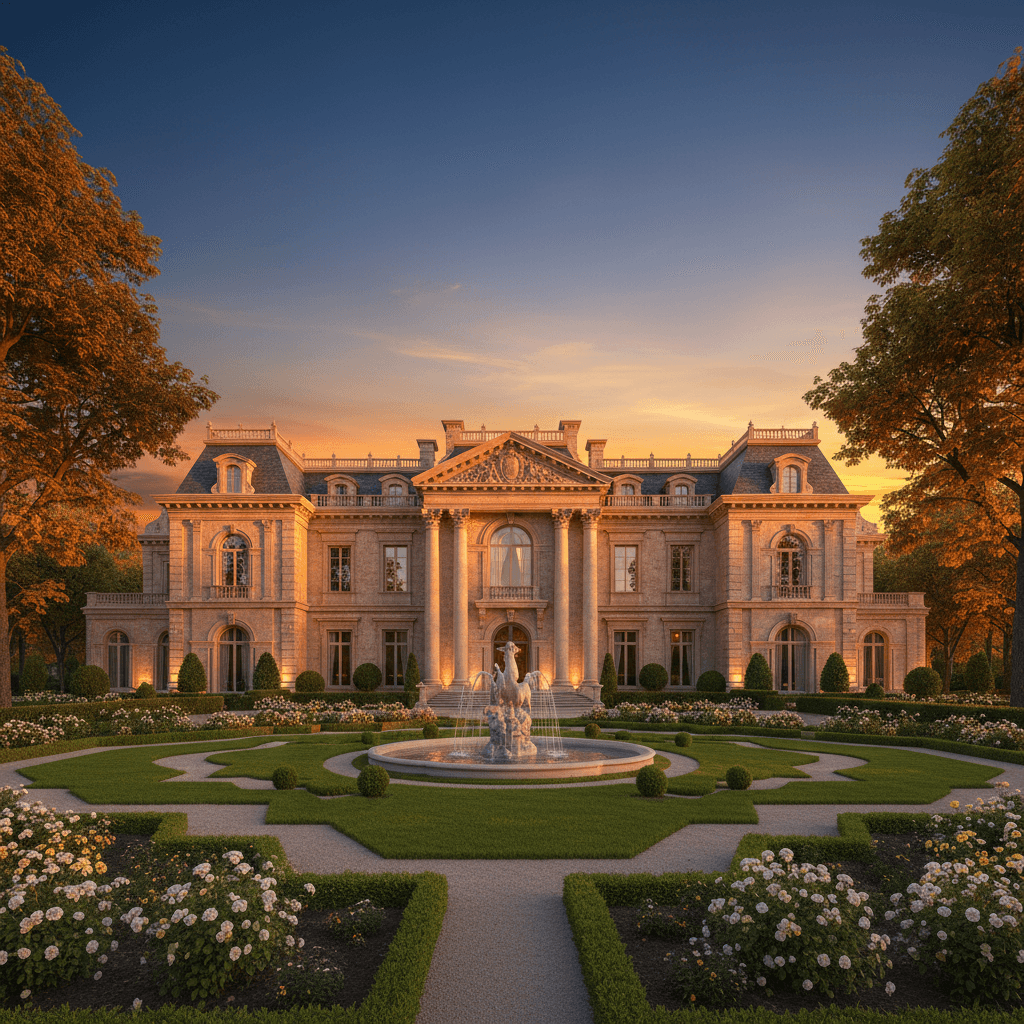 Luxury mansion exterior