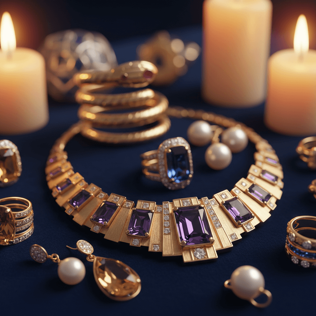 Designer jewelry collection detail