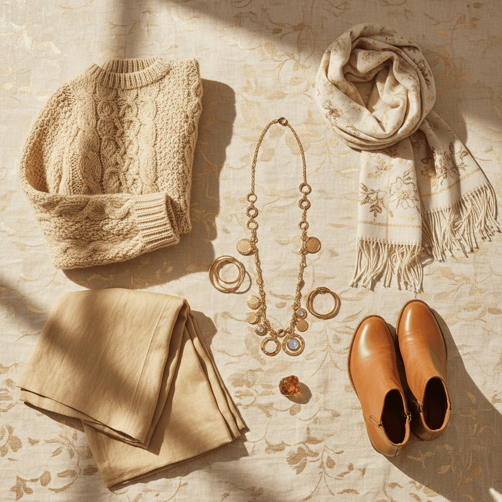 Designer apparel and jewelry collection